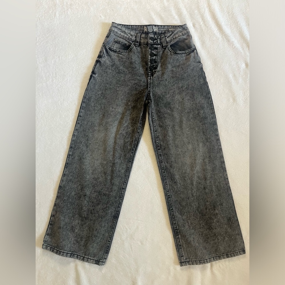 Rewash Super Highrise Black Washed Jeans